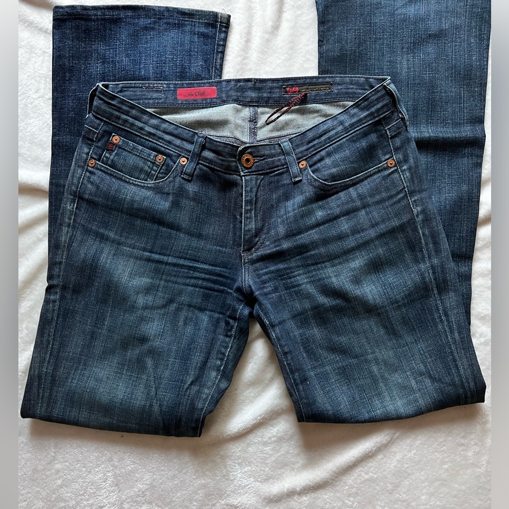 AG Adriano Goldschmted the club Flare Leg Jeans, Size 28R